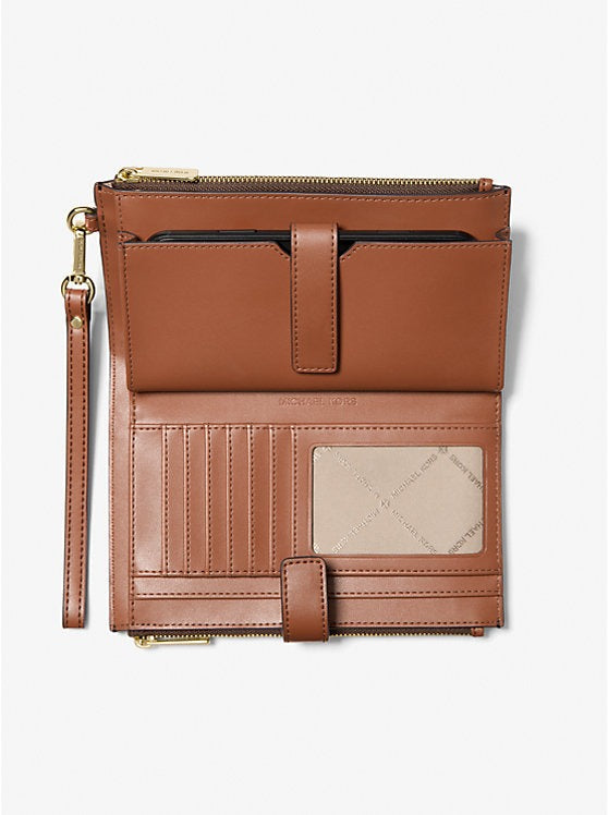 Michael Kors Jet Set Travel Signature Logo Smartphone Wristlet Wallet