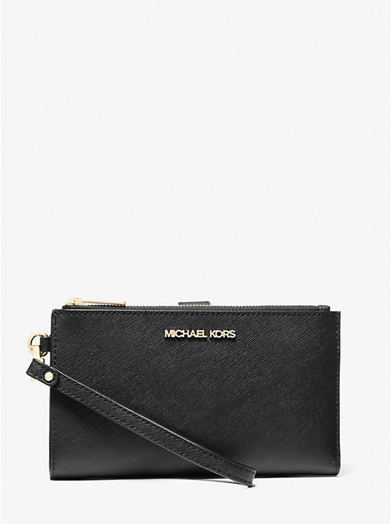 Michael Kors Jet Set Large Leather Smartphone Wristlet Wallet