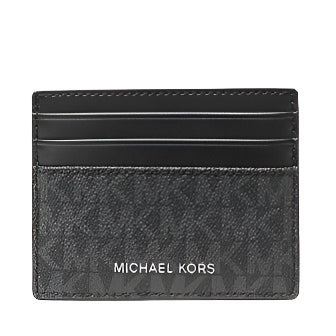 Michael Kors Cooper Signature Logo Card Case - Black