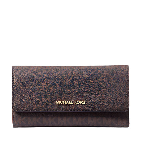 Michael Kors Jet Set Large Logo Trifold Wallet