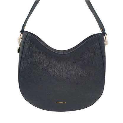 Coccinelle Alpha Grain Leather Hobo bag Navy Blue E1 HS5 13 02