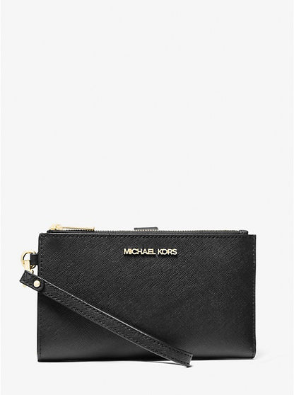 Michael Kors Jet Set Large Leather Smartphone Wristlet Wallet