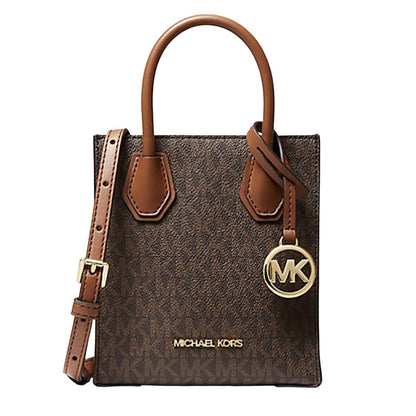 Michael Kors Mercer Extra-Small Logo and Leather Crossbody Bag