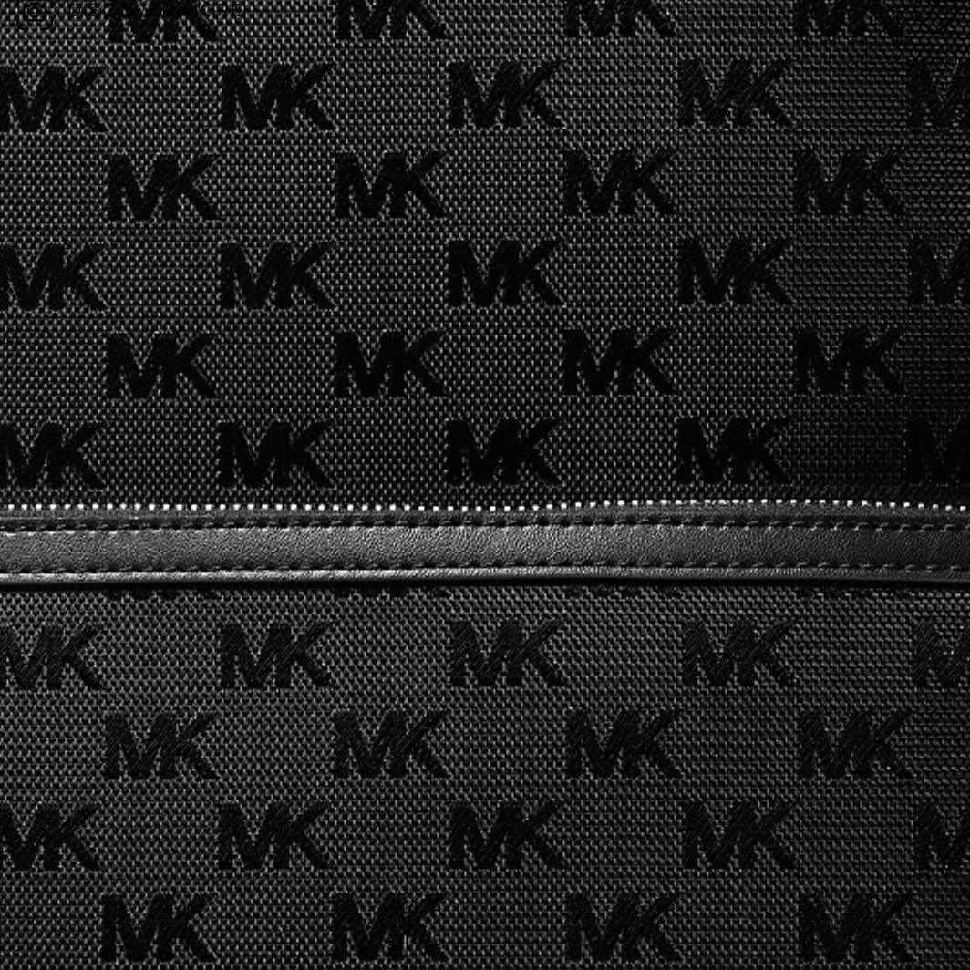 Michael Kors Sheila Large Woven Logo Nylon Backpack