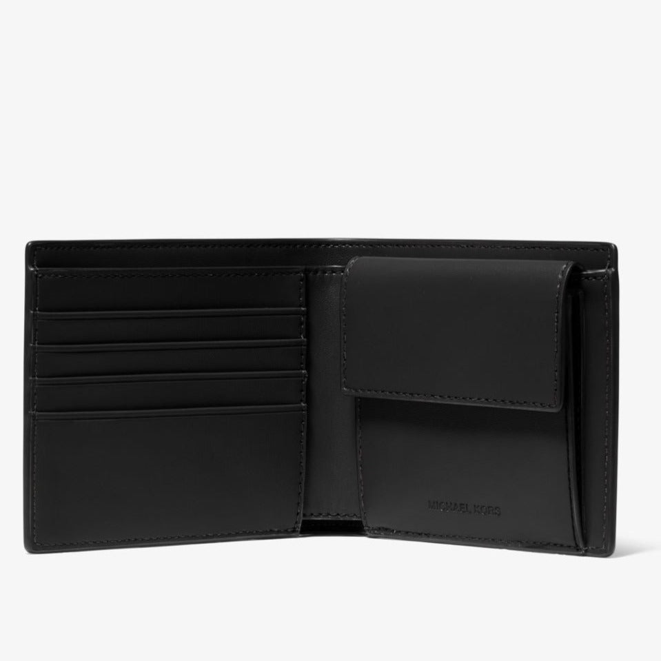 Michael Kors Mens Cooper Leather Billfold Wallet 36S3LCOF3L Black