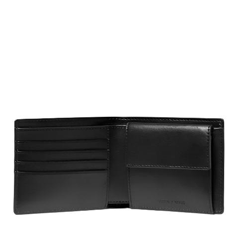 Michael Kors Cooper Logo Billfold Wallet With Coin Pouch Black 36U9LCRF3B