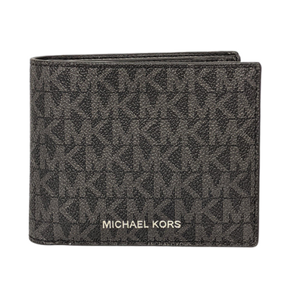 Michael Kors Cooper Billfold Wallet With Passcase Black 36U9LCRF6B