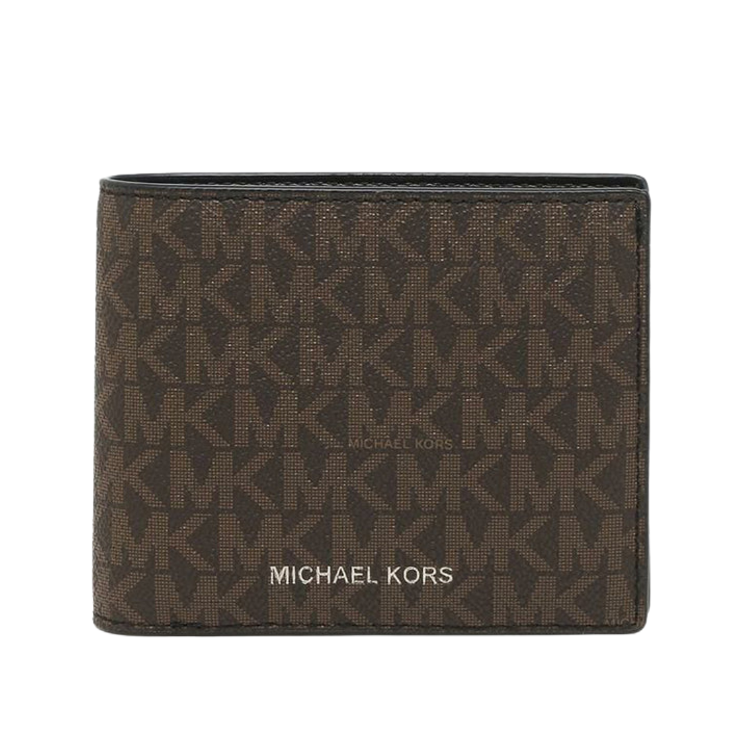 Michael Kors Cooper Billfold Wallet With Passcase Brown 36U9LCRF6B