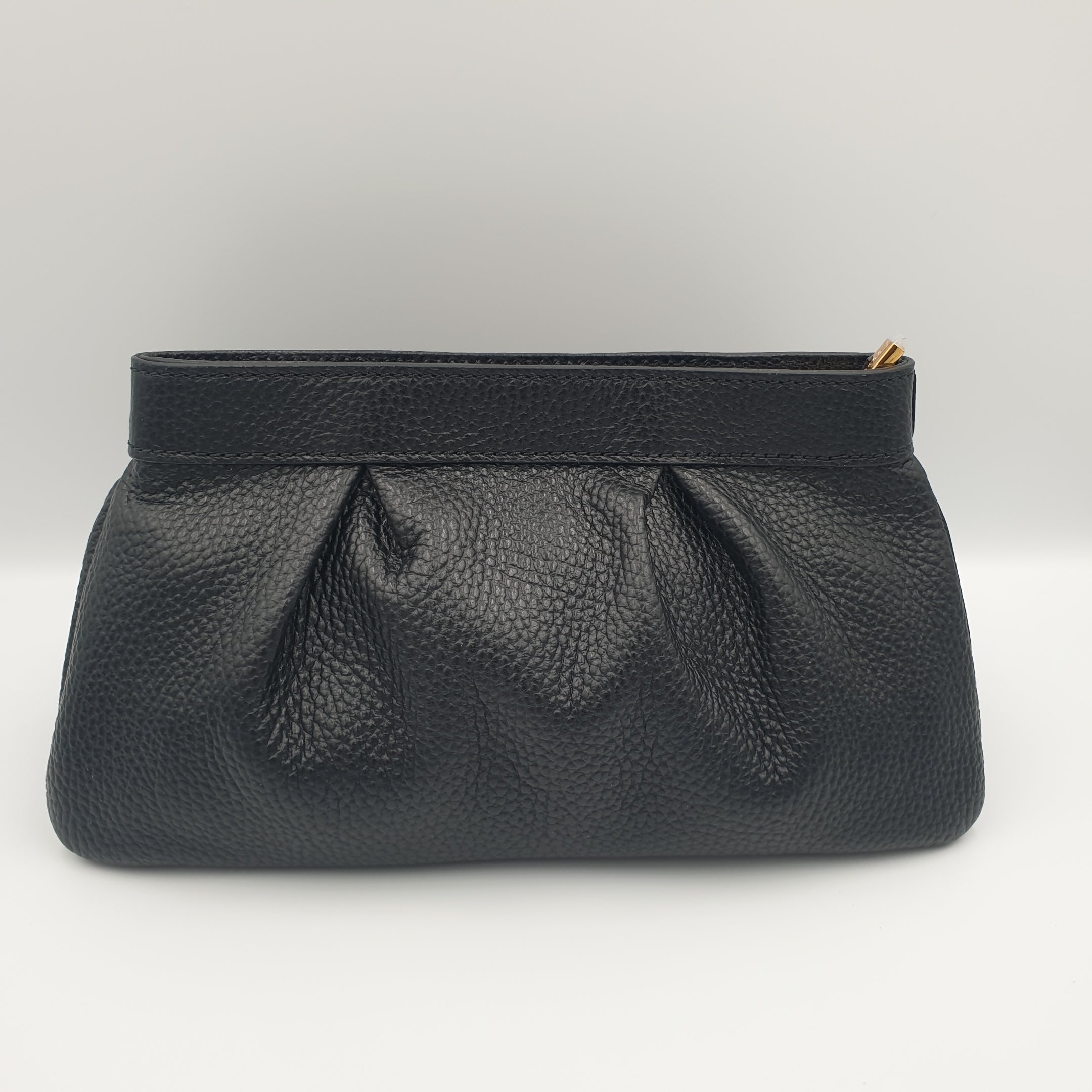 Coccinelle Agave Grain Leather Clutch with Chain FerraBag