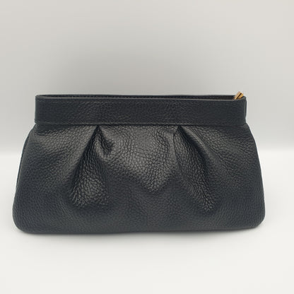 Coccinelle Agave Grain Leather Clutch with Chain