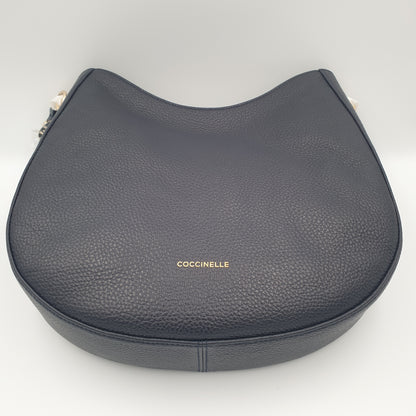 Coccinelle Alpha Grain Leather Hobo bag Navy Blue E1 HS5 13 02