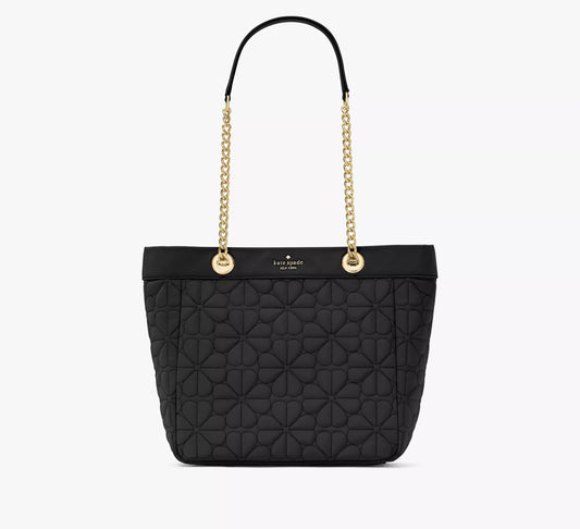 Kate Spade Flower Quilted Fabric Medium Tote