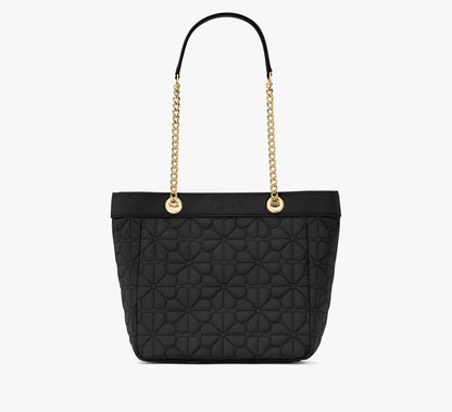 Kate Spade Flower Quilted Fabric Medium Tote