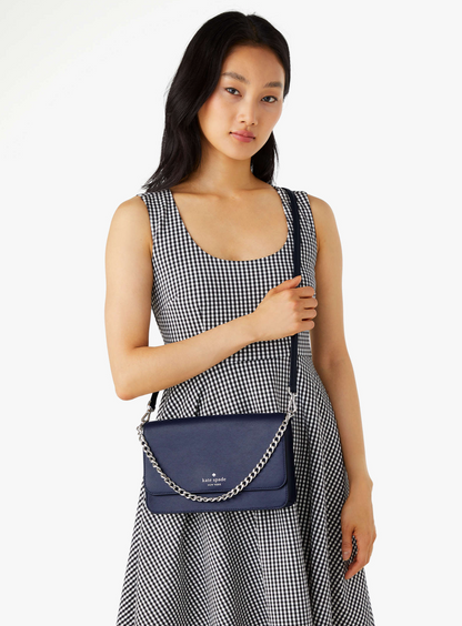 Kate Spade Madison Flap Convertible Crossbody KC430 Navy