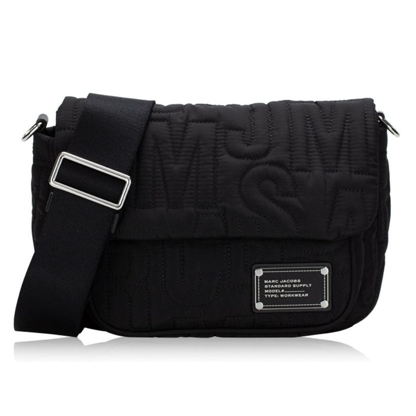 Marc Jacobs Nylon Jumbled Logo Messenger Bag