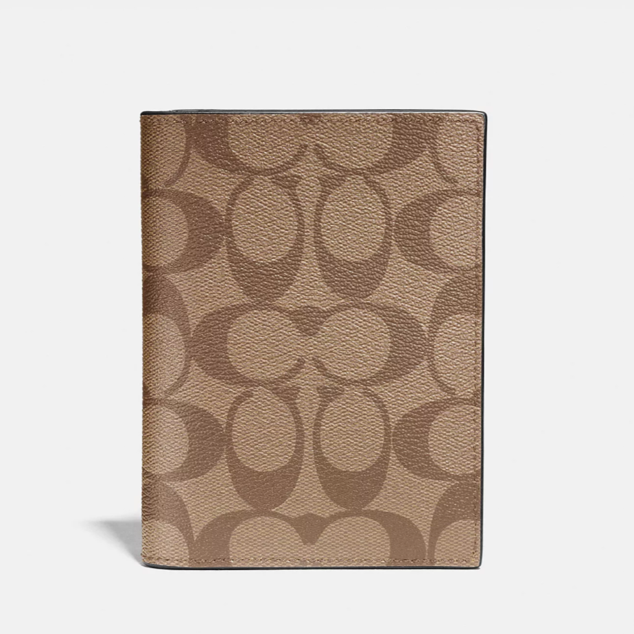 Coach Passport Case In Signature Canvas