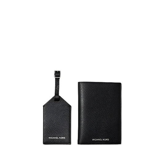 Michael Kors Pebbled Leather Passport Case and Luggage Tag Gift Set