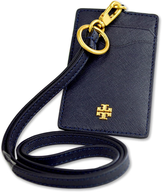 Tory Burch Emerson ID Lanyard With Keyring Navy 136584