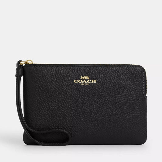 Coach Corner Zip Wristlet