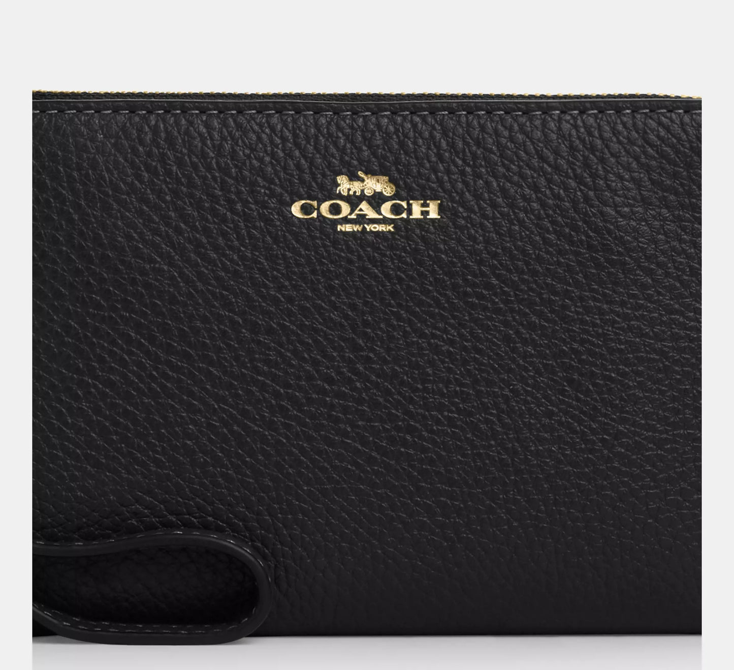 Coach Corner Zip Wristlet