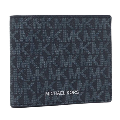 Michael Kors Cooper Billfold Wallet With Passcase Blue 36U9LCRF6B