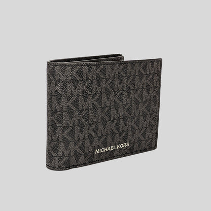 Michael Kors Cooper Billfold Wallet With Passcase Black 36U9LCRF6B