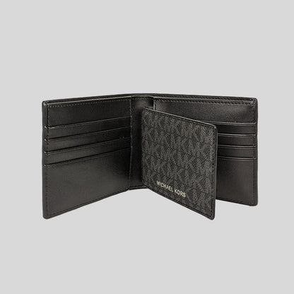 Michael Kors Cooper Billfold Wallet With Passcase Black 36U9LCRF6B