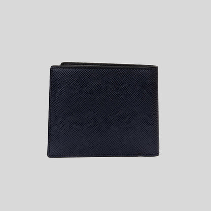 Michael Kors Harrison Leather Billfold Wallet With Passcase Navy 36S4LHRF6L