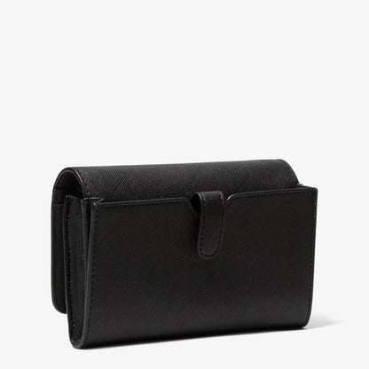 Michael Kors Jet Set Travel Medium Multifunction Phone Crossbody Black 35S0GTVC2L